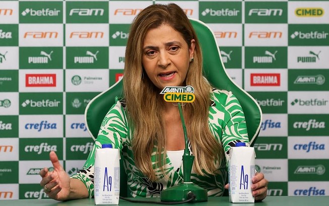 Leila Pereira é a presidente do Palmeiras