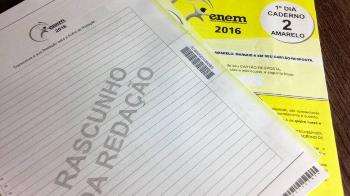 Redação será aplicada no primeiro dia do Enem