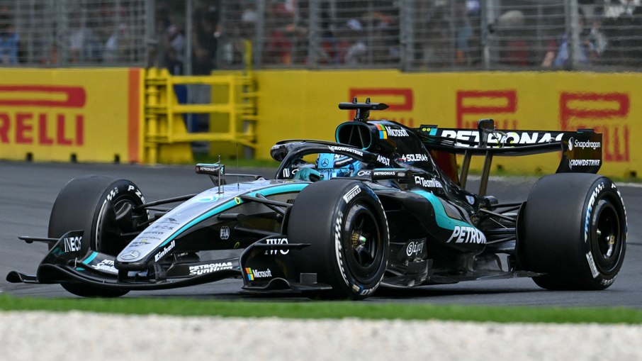 George Russell da Mercedes no GP da Austrália
