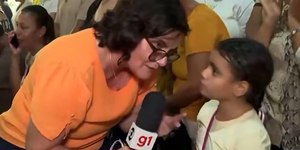 "Sinto muito": repórter da Globo consola menina ao vivo