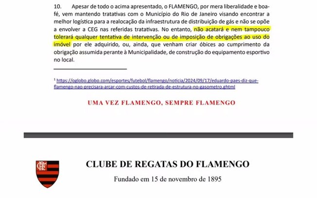 Flamengo quer construir estádio na capital carioca