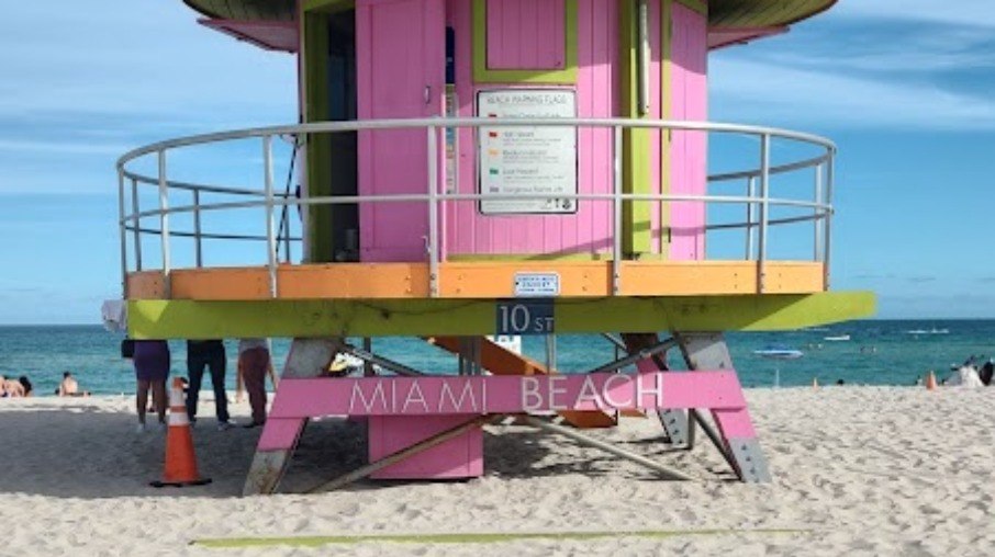 As cabines de salvamentos são ícones de Miami Beach, na Flórida