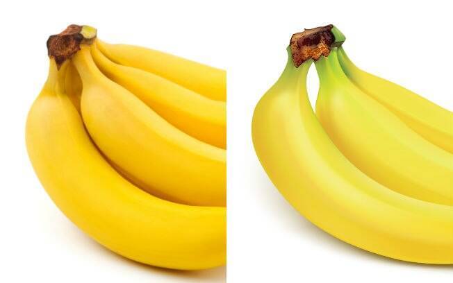 A cor do caule da banana pode indicar se ela está madura ou não
