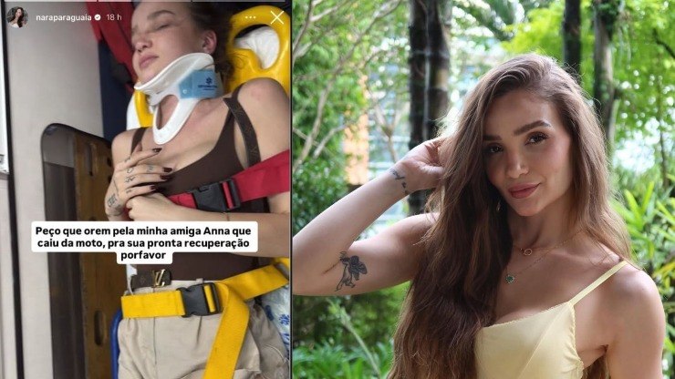 Ex-Chiquititas,&nbsp;Anna Livya, sofre acidente de moto e é socorrida