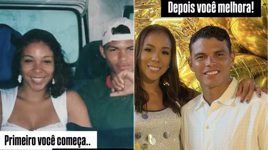 A esposa do jogador do Fluminense compartilhou a comparação nas redes sociais.