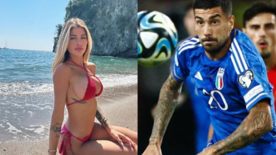 Grávida, mulher de jogador da Itália é detonada por colocar gesso na barriga