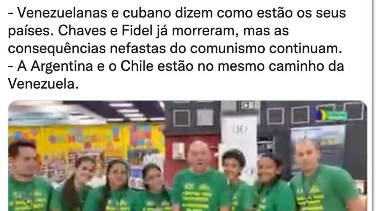 Bolsonaro em posta vídeo do dono da rede de lojas Havan, Luciano Hang