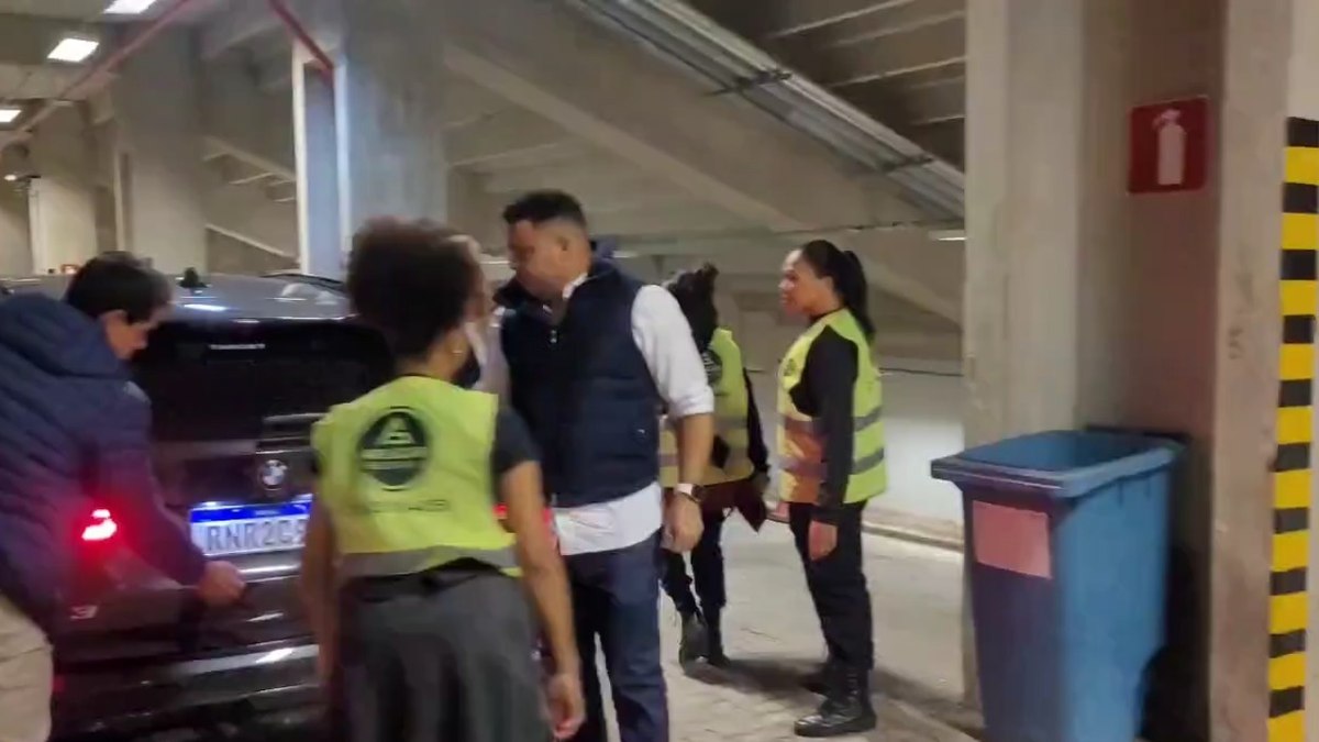 Vídeo foi gravado na chegada de Ronaldo ao estádio