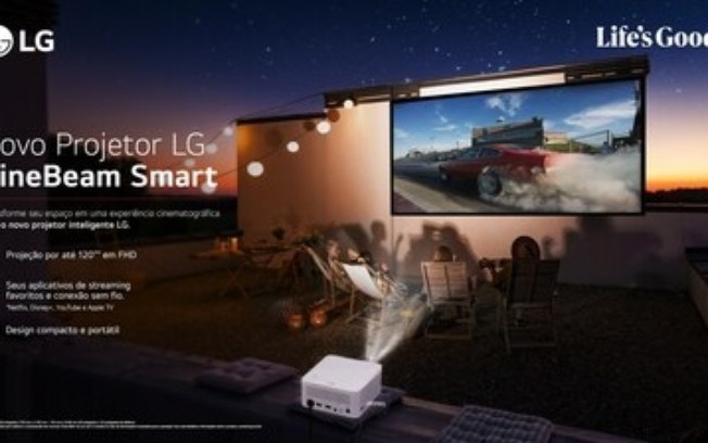 CineBeam Smart da LG chega ao Brasil com projeção de 120 polegadas e sistema webOS