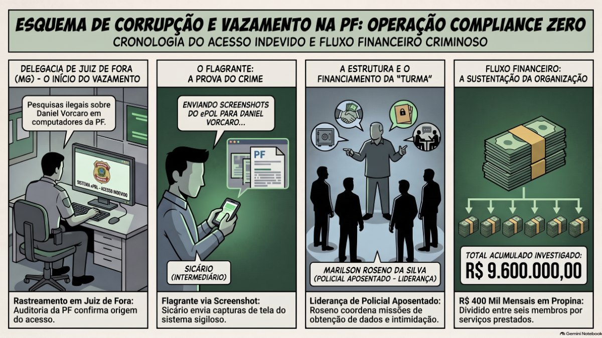 Dados do caso Master foram acessados em delegacia de MG Dados do caso Master foram acessados em delegacia de MG