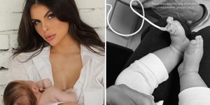 Filha de Neymar vai parar no hospital e modelo Amanda Kimberlly desabafa: 'Sem chão'