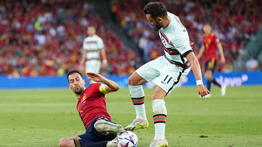 Portugal e Espanha empataram em 1 a 1 pela Nations League