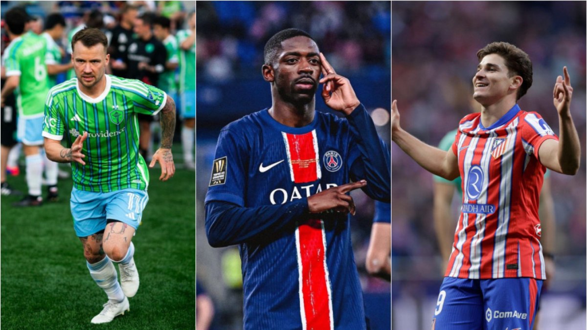 Albert Rusnák, Dembélé e Julián Álvarez estão entre os principais atletas que enfrentarão o Botafogo Albert Rusnák, Dembélé e Julián Álvarez estão entre os principais atletas que enfrentarão o Botafogo
