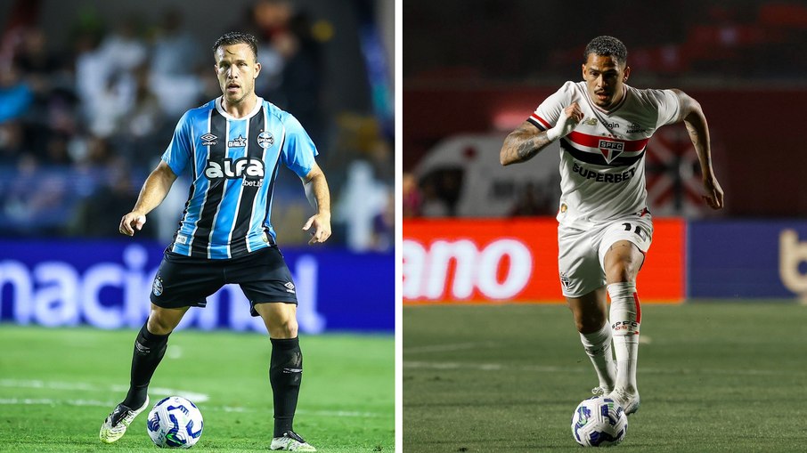 Arthur e Luciano são destaques de Grêmio x São Paulo Arthur e Luciano são destaques de Grêmio x São Paulo