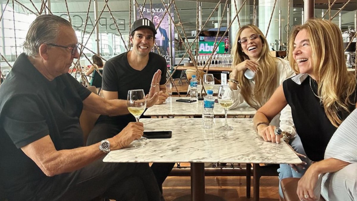 Galvão Bueno, Kaká, Desirée e Carol