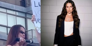 Juli﻿e﻿tt﻿e se emociona em ato e relembra caso de feminicídio