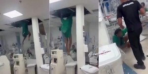 Paciente cai do teto ao tentar fugir por duto em hospital do RJ