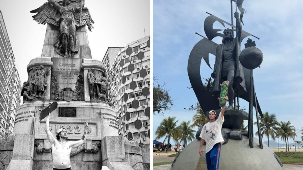 Loreto posou em frente a monumentos famosos na cidade Loreto posou em frente a monumentos famosos na cidade