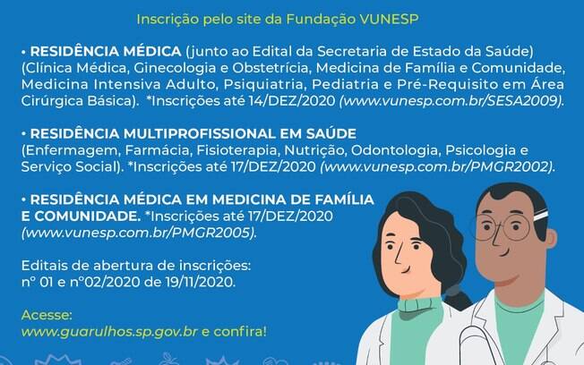 Prova será aplicada em 10 de janeiro de 2021.