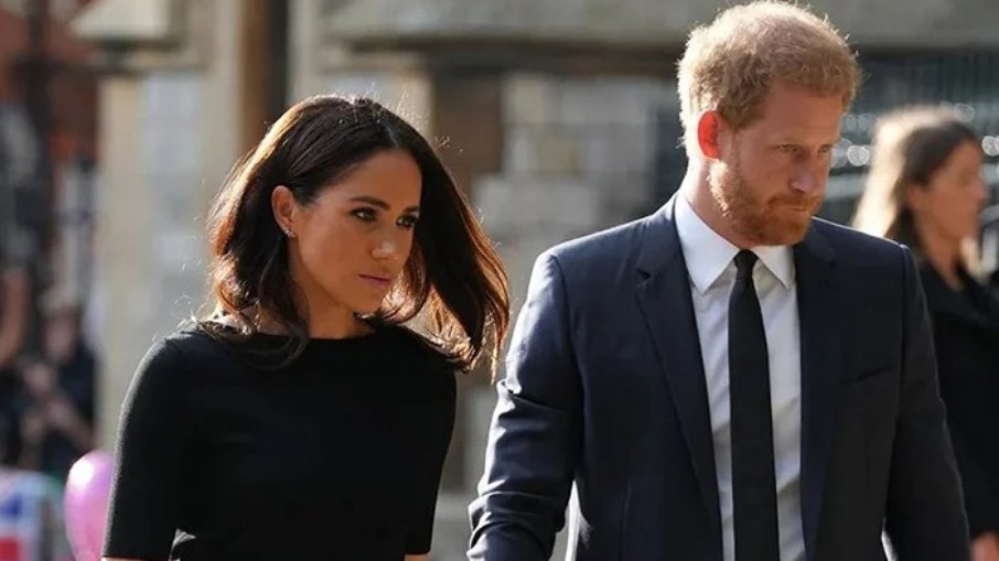 A duquesa Meghan Markle e o Príncipe Harry 