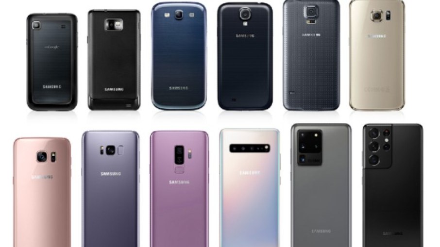 Evolução da linha Galaxy S da Samsung