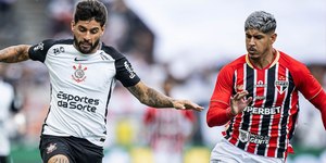 Corinthians marca na reta final e busca empate com o São Paulo