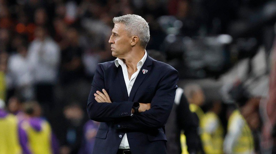 Hernán Crespo na derrota do São Paulo para o Corinthians Hernán Crespo na derrota do São Paulo para o Corinthians