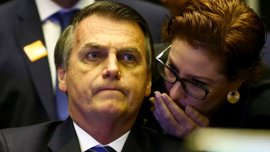 Jair Bolsonaro e Carla Zambelli 