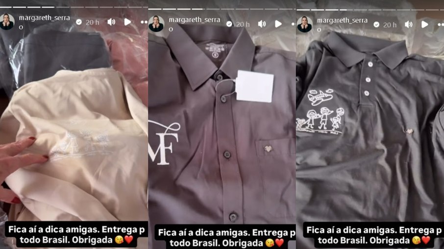 Margareth Serra mostra novos uniformes de funcionários de Virginia