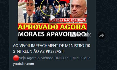 É falso que Senado tenha aprovado impeachment de Moraes