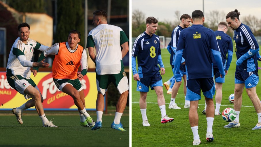 Itália e Irlanda do Norte se preparam para decisão em Bérgamo