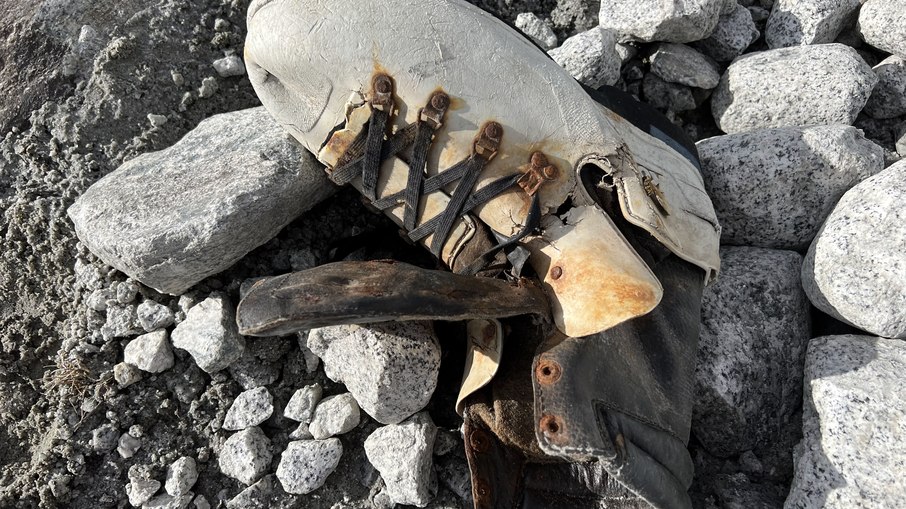 Restos de montanhistas encontrados no glaciar