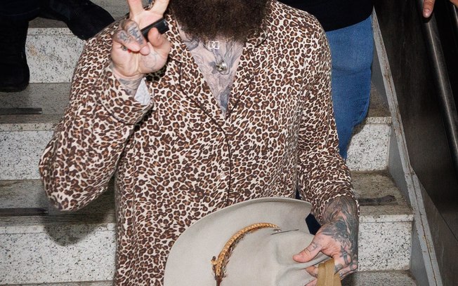 Post Malone desembarca no Brasil para show no Villa Mix Post Malone desembarca no Brasil para show no Villa Mix