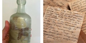 Garrafa com cartas da Primeira Guerra é achada após 108 anos