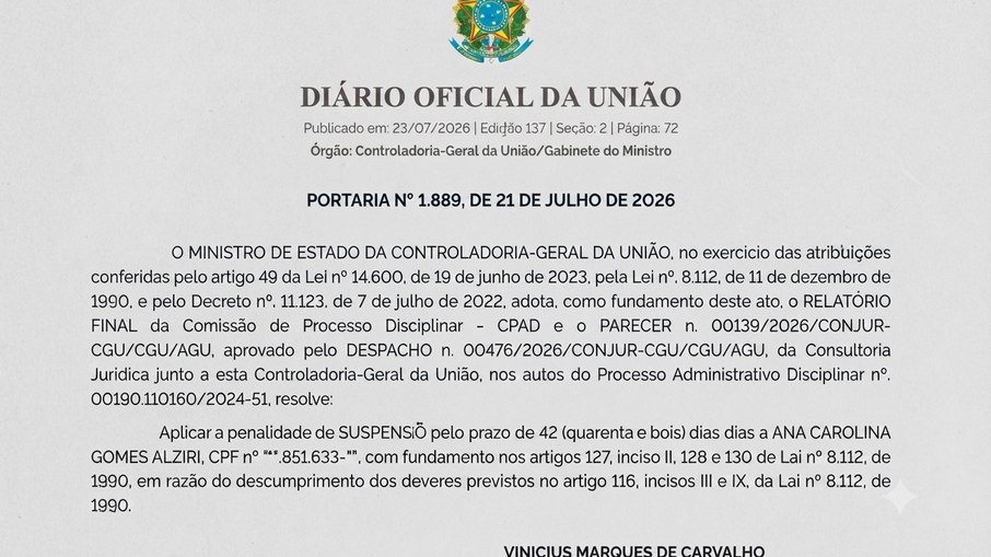 Servidor suspenso por fraudar vacinação