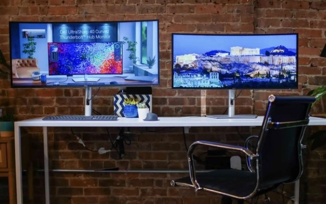 Dell lança monitores ultrawide com até 40 polegadas e resolução 5K