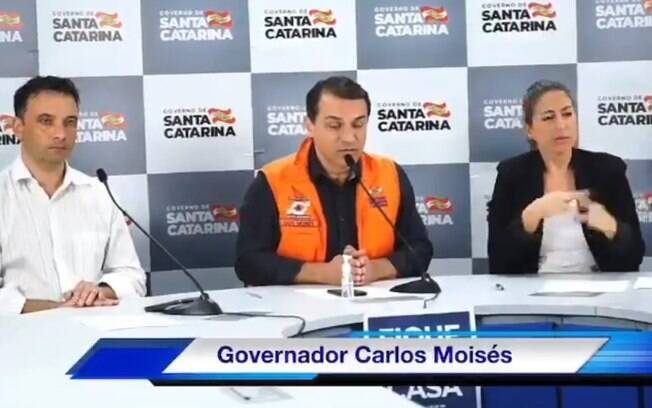 Governador de Santa Catarina suspendeu quarentena