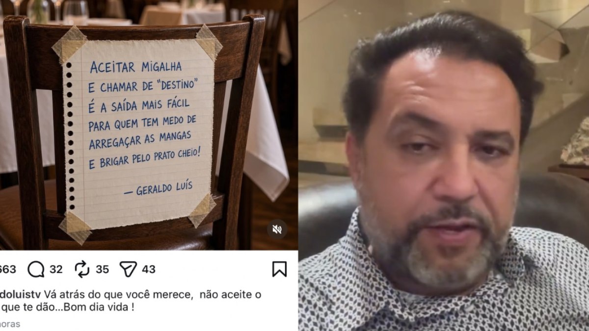 Geraldo Luís se manifestou após derrota nas urnas.