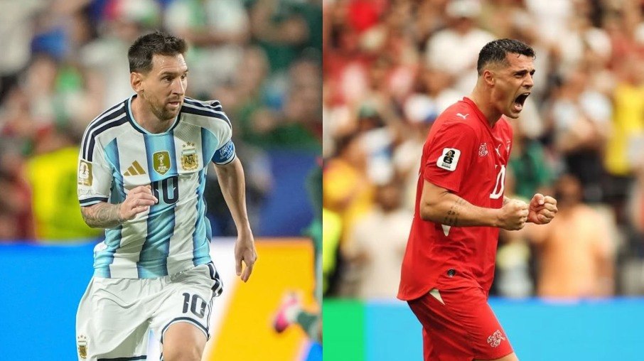 Messi e Xhaka são destaques de Argentina e Suíça