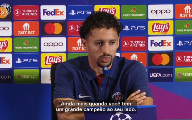 Marquinhos: ‘É muito bom ter Sergio Ramos por perto’