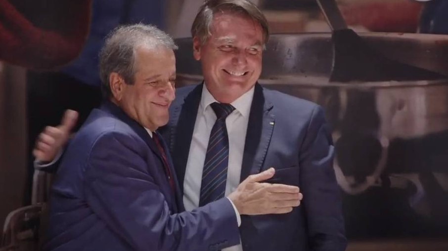 Ex-presidente Jair Bolsonaro (PL) e Valdemar Costa Neto, presidente do Partido Liberal.