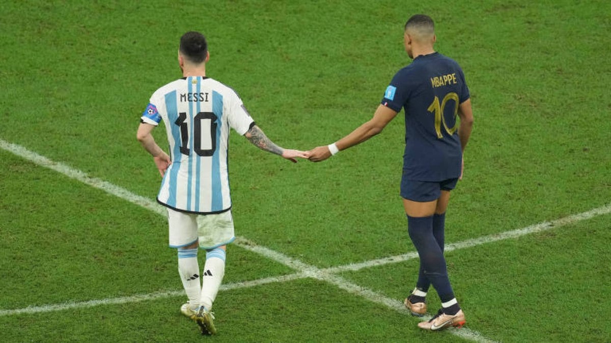 Messi e Mbappé se enfrentaram na decisão do Mundial em 2022