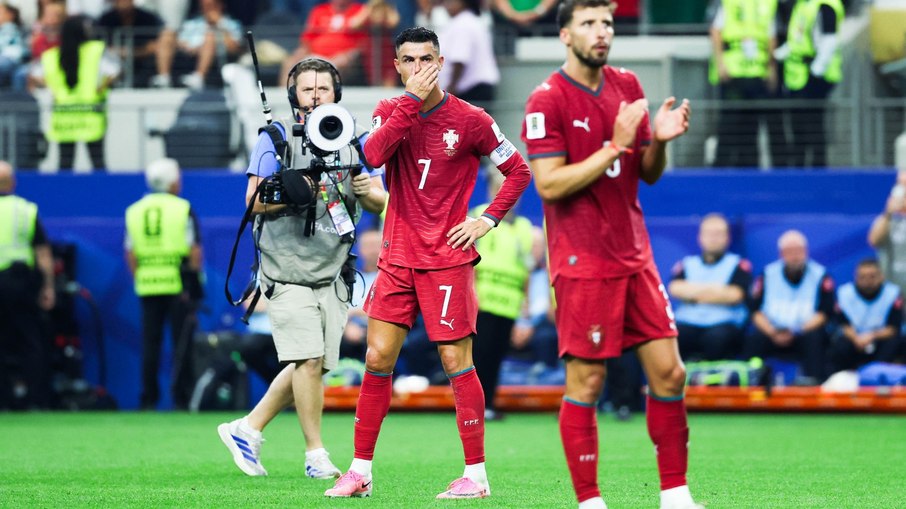 Cristiano Ronaldo após a derrota de Portugal para a Espanha 