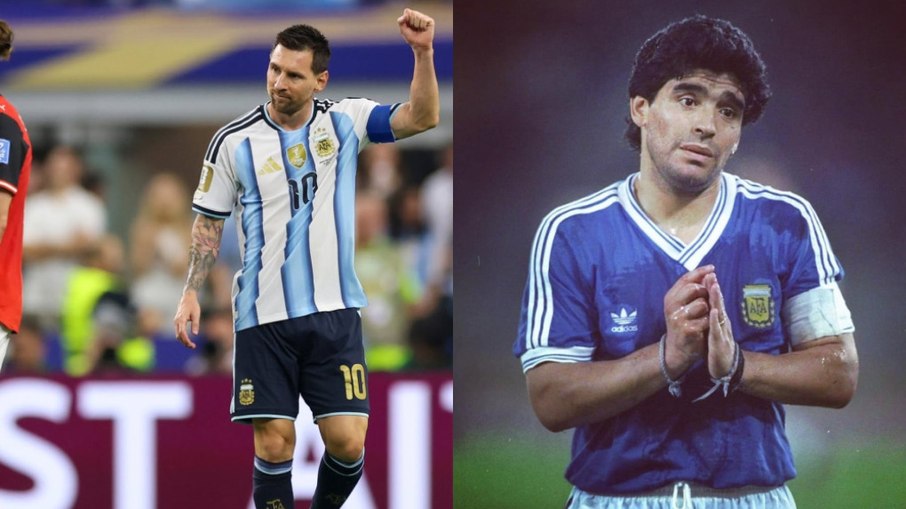 Messi e Maradona brilham no dia 22 de junho Messi e Maradona brilham no dia 22 de junho