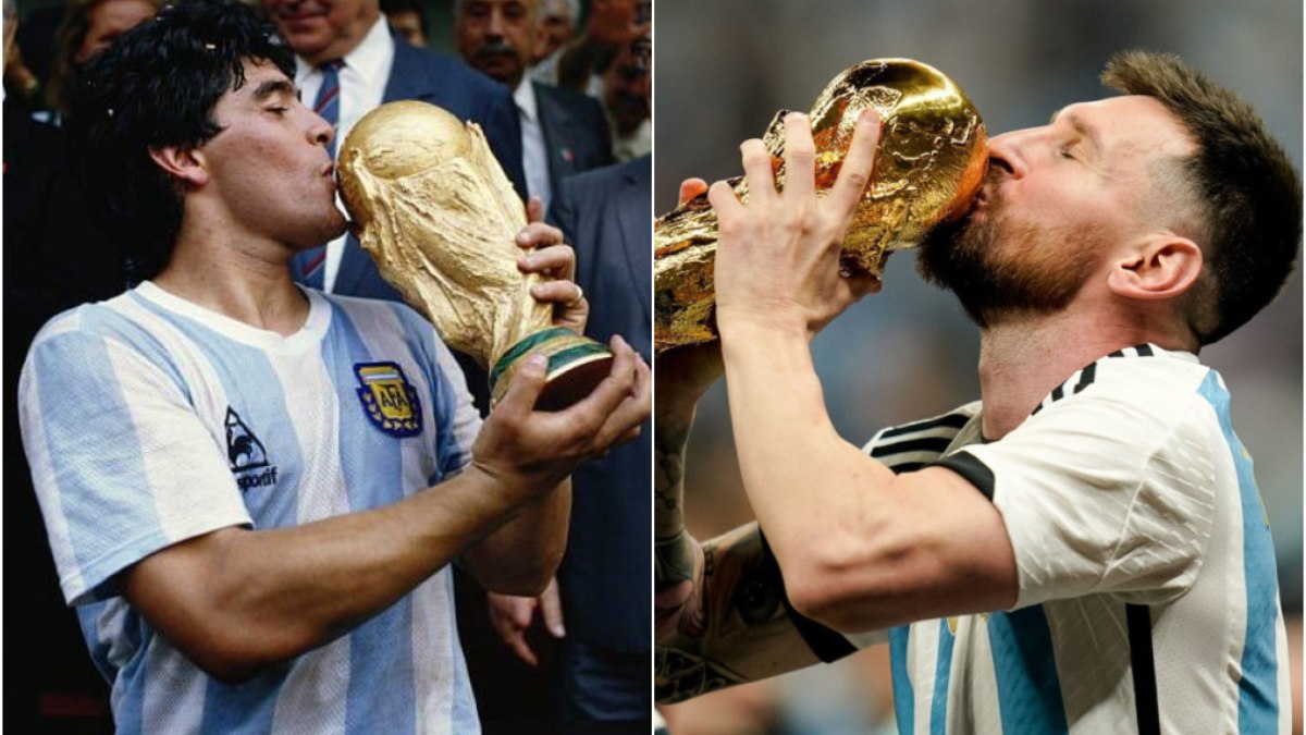 Técnico da Argentina revela preferência entre Maradona e Messi