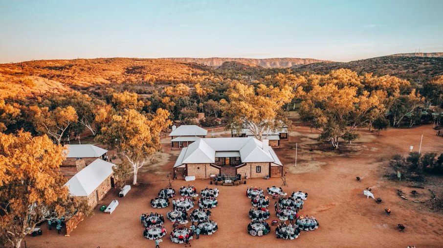Expedição do Expresso Ghan em Alice Springs - Austrália Expedição do Expresso Ghan em Alice Springs - Austrália