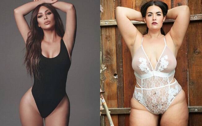 Influenciadora digital usou foto de Kim Kardashian para abrir discussão sobre o que é um corpo realmente perfeito