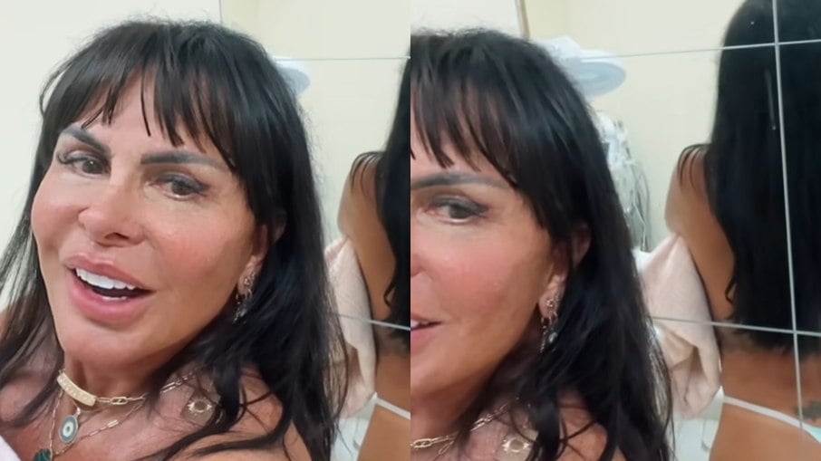 Gretchen exibe o corpo após procedimento no bumbum