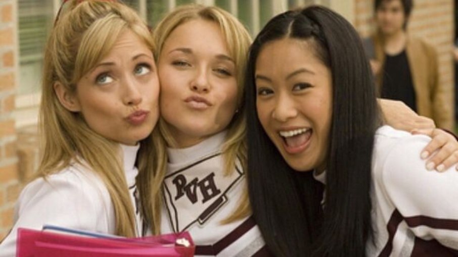 Hayden Panettiere junto ao elenco de 