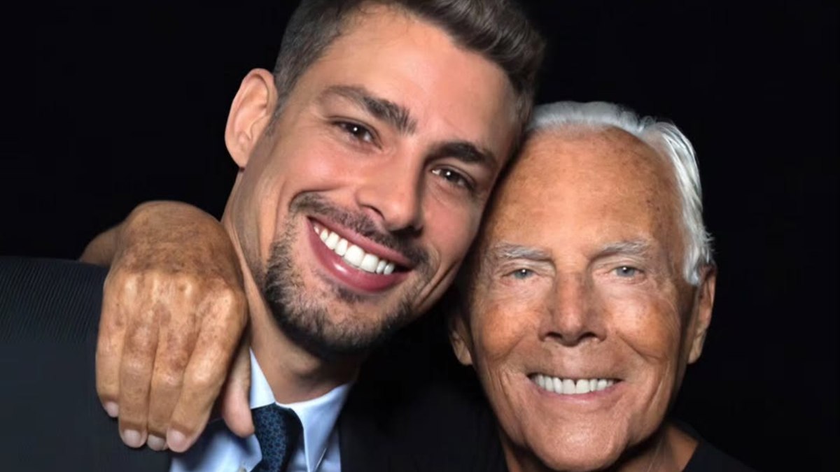 Cauã Reymond e Giorgio Armani Cauã Reymond e Giorgio Armani
